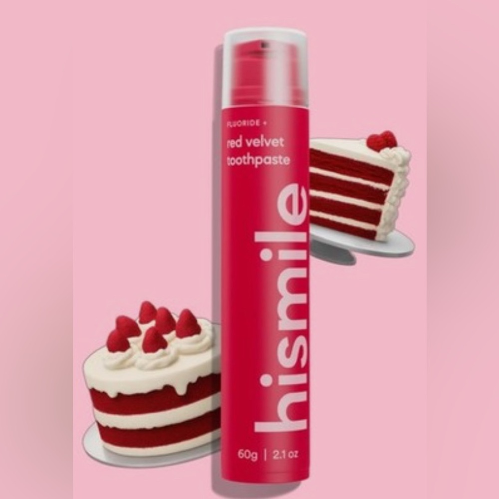 Hismile Red Velvet Toothpaste -Viral on TikTok-Vegan,Gluten-Free NWT